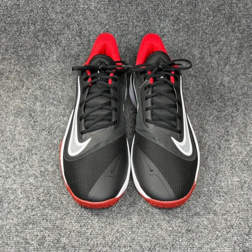Nike Precision VII 7 Basketball Shoes Men's 13 Black University Red Athletic Low
